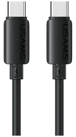 USAMS U98 černá / Datový kabel / USB-C - USB-C / 60 W / 3 A / 1 m