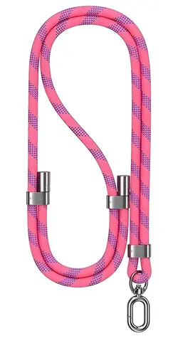 USAMS ZB316 fialová / Šňůrka na telefon / Univerzální / 160 cm / Polyester, zinek