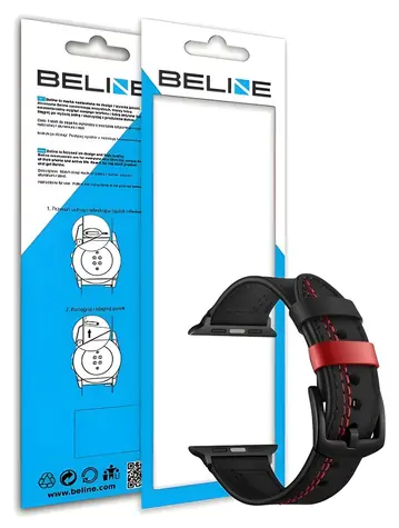 Beline Casual černá / Řemínek pro smartwatch / šířka 22mm / Samsung, Huawei