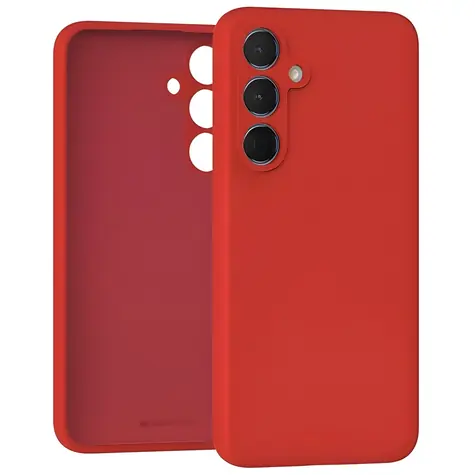 Mercury Silicone pouzdro pro Samsung Galaxy A55 5G (A556) červené / Pouzdro / silikon / bezdrátové nabíjení