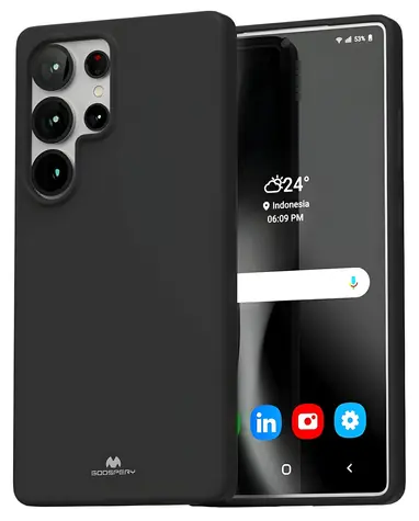 Mercury Soft pouzdro pro Samsung Galaxy S25 Ultra černá / Pouzdro / TPU / Matné