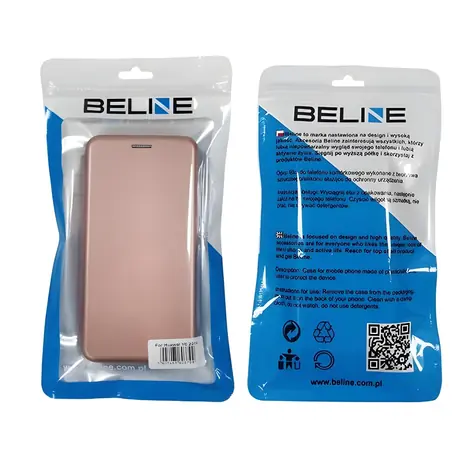 Beline Book Magnetic pouzdro Realme 7 Pro růžové zlato / Pouzdro typu kniha / Magnetické zavírání