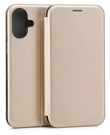 Beline Book Magnetic zlatá / Pouzdro typu kniha / Apple iPhone 16 Plus 6,7