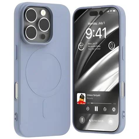 Mercury Semi-Silicone MagSafe iPhone 16 Pro levandulová / Pouzdro / Silikonové / MagSafe
