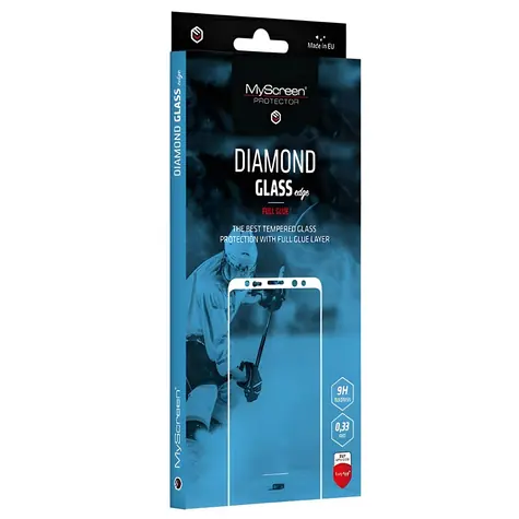 MyScreen Diamond Glass Edge Vivo Y76 5G/Y76s černá / Ochranné sklo / Full Glue / lepení přes celý displej