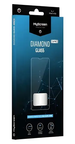 MyScreen Diamond Glass Lite Motorola Edge 30 černá / Ochranné sklo / Tvrzené 9H / Lepení přes celý displej