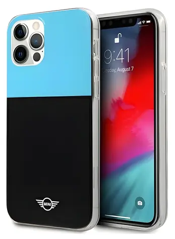 Mini Morris Color Block pro Apple iPhone 12 Pro Max modrá / Kryt / Hardcase / TPU/PC