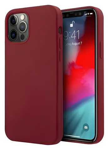 Mini Morris MIHCP12MSLTRE červená / Kryt / silikonový / pro Apple iPhone 12/12 Pro
