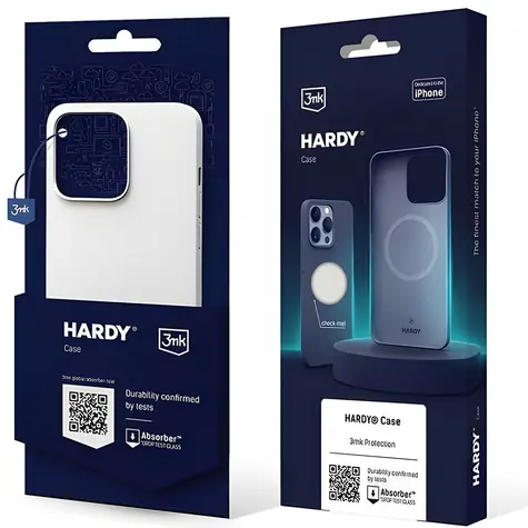 3mk Hardy Case iPhone 15 Plus, 14 Plus Silver-White / Kryt / 6,7