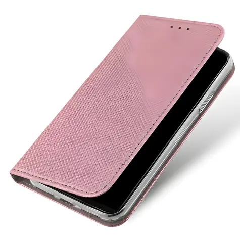NoName Smart Magnet Book Samsung Galaxy M53 5G růžovo-zlatá / Pouzdro / Flip / Magnetické zavírání