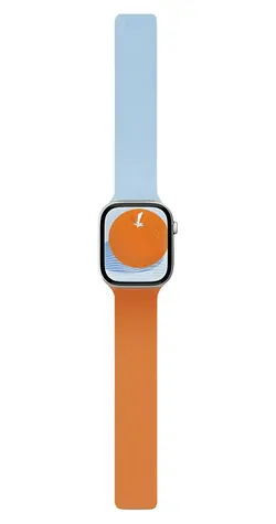 Moft Snap Duo Sunrise/Soothing Mist / Řemínek / Oboustranný silikonový / Pro Apple Watch 1-11/SE/SE 2/SE 3 (38-42 mm)