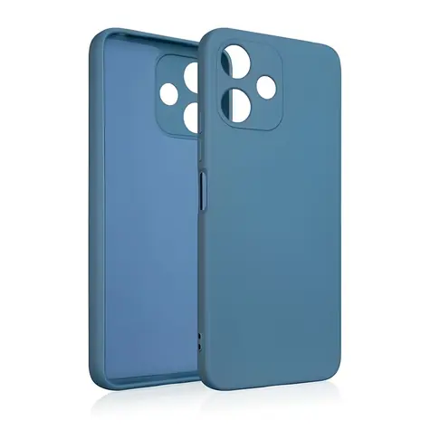 Beline Silicone Kryt pro Xiaomi Redmi 12 modrá / Silikonový kryt / Textilní podšívka / Bezdrátové nabíjení