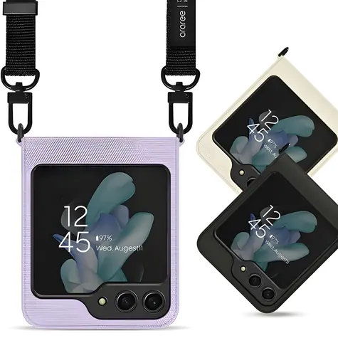 Araree Canvas Diary Case ivory / Kryt / pro Samsung Galaxy Z Flip5