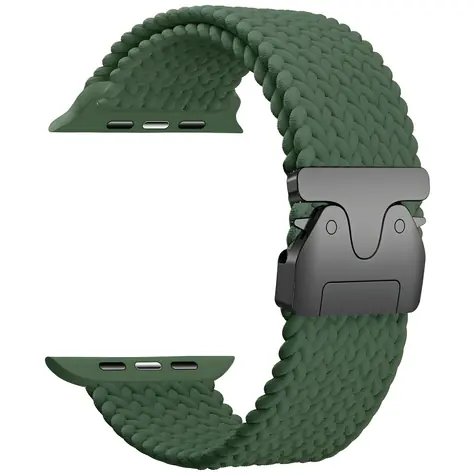 Beline Woven Nylon Parachute 42/44/45/49mm olivová / Řemínek pro Apple Watch / nylonový / nastavitelný