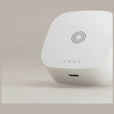 ZENS Magnetická nabíječka 15W bílá / Bezdrátová nabíječka / Qi2 / MagSafe / USB-C 18W