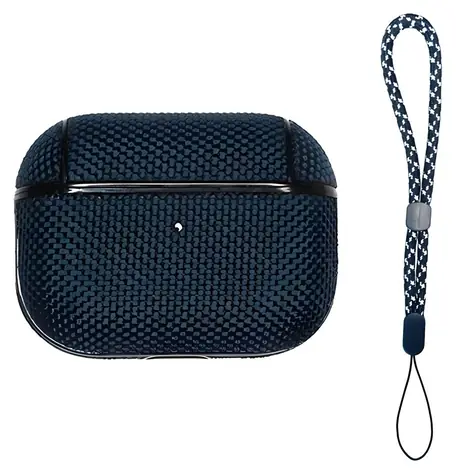 Beline Shell Cover pro AirPods Pro modrá / Pouzdro pro sluchátka / TPU / S karabinou