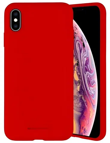 Mercury Silicone Case červená / Kryt / Apple iPhone 13 Pro Max / Silikonový