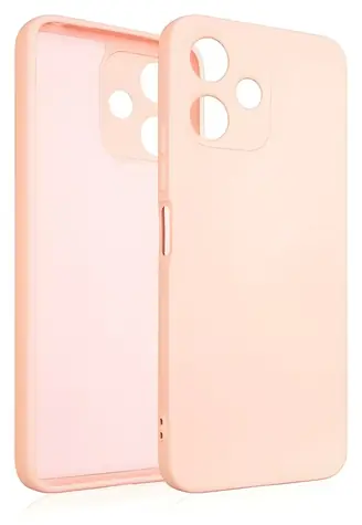 Beline Silicone Kryt pro Xiaomi Redmi 12 růžovozlatá / Silikonový kryt / Textilní podšívka / Bezdrátové nabíjení