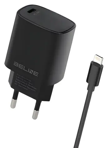 Beline BLNCB20L černá / Nabíječka USB-C / 20W / PD 3.0 / + kabel USB-C–Lightning 1 m