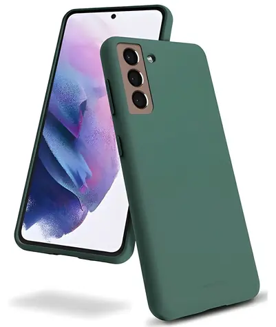 Mercury Silicone pouzdro pro Apple iPhone 15 Plus zelená / Pouzdro na mobil / Silikonové