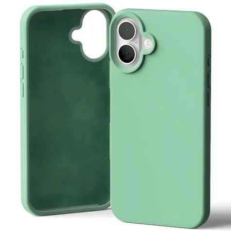 Mercury Silicone Case pro Apple iPhone 16 Plus zelené / Pouzdro / Silikonové / Mikrovláknová podšívka