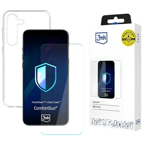 3mk ComfortDuo Clear Samsung Galaxy S25 čirá / Kryt a tvrzené sklo