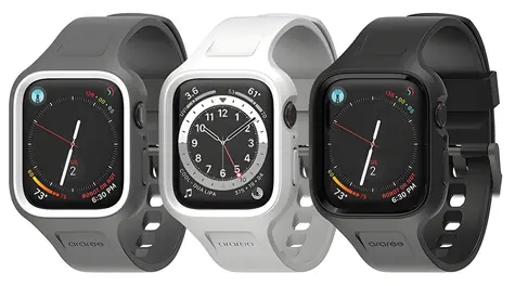 Araree Duple Pro šedá / Pouzdro s řemínkem / Apple Watch 44/45 mm / TPU/PC