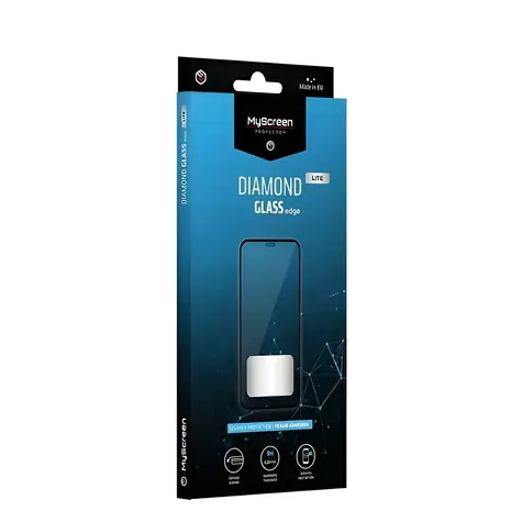 MyScreen DIAMOND GLASS edge LITE Full Glue černá / Ochranné sklo / Oppo A96 / lepení přes celý displej