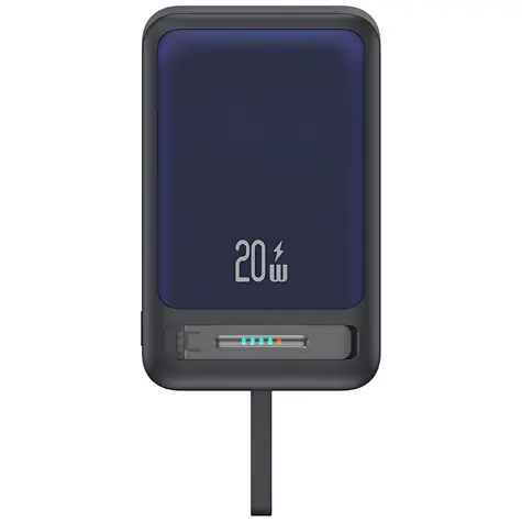 USAMS CD219 XM Series 10000mAh černá / Power Bank / Magnetické bezdrátové nabíjení 15W / PD 20W