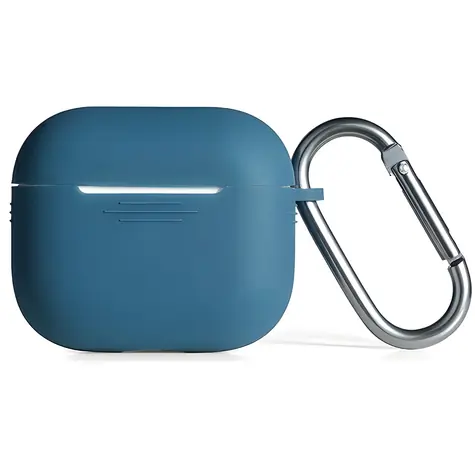 Beline Silicone Cover AirPods 3 modrá / Pouzdro / Silikonové / S karabinou