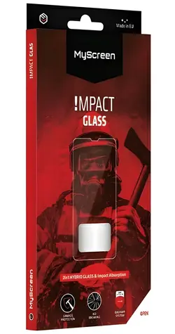 MyScreen ImpactGLASS Apple iPhone 11 Pro Max a XS Max černá / Hybridní ochranné sklo / Anti-shock / 8H
