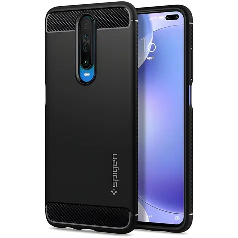 Spigen Rugged Armor pouzdro pro Xiaomi POCO X2/Redmi K30 černá / Pouzdro / TPU / Air Cushion technologie