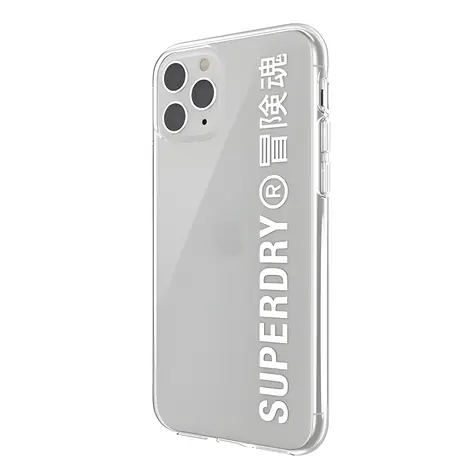 Superdry Snap Clear Case kryt pro Apple iPhone 11 Pro Max bílá / Kryt