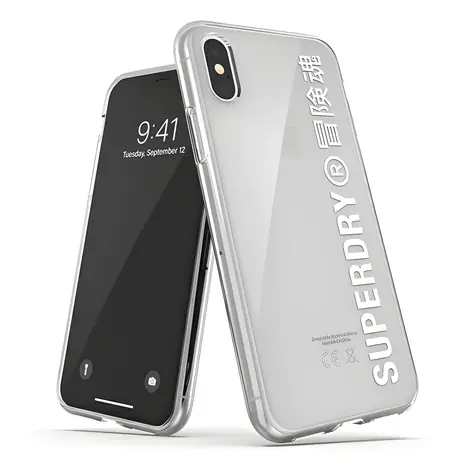 Superdry Snap Clear Case bílá / Kryt / pro Apple iPhone X/Xs