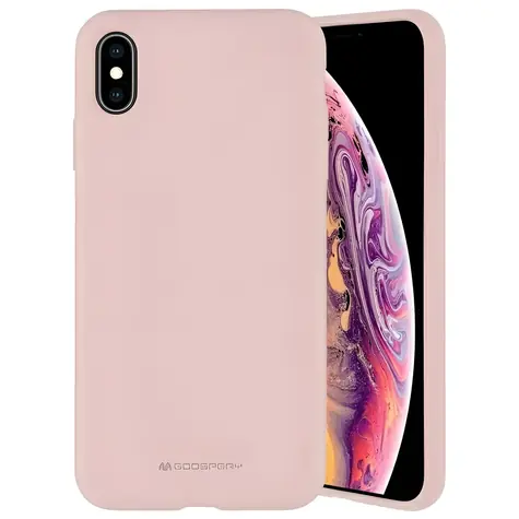 Mercury Silicone Pink Sand pro Samsung Galaxy A34 5G / Kryt / Silikon / Podpora bezdrátového nabíjení