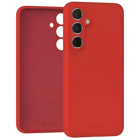 Mercury Silicone pouzdro pro Samsung Galaxy A35 5G (A356) červené / Pouzdro / silikon / bezdrátové nabíjení