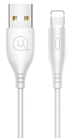 USAMS SJ266 U18 bílá / Nabíjecí a datový kabel / Lightning / 1m / 2A