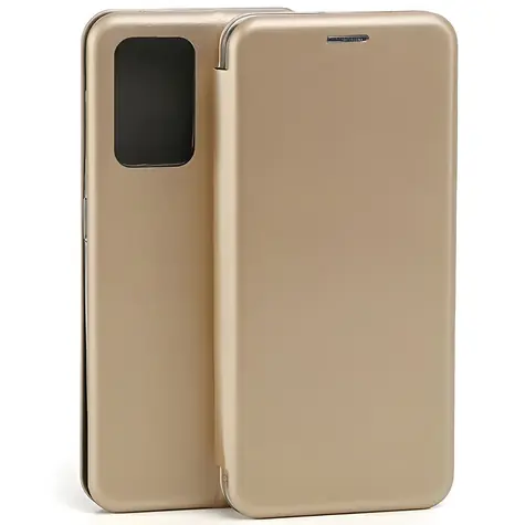 Beline Magnetic Book Case zlatá / Pouzdro typu kniha / Oppo Reno 7 / Magnetické zavírání
