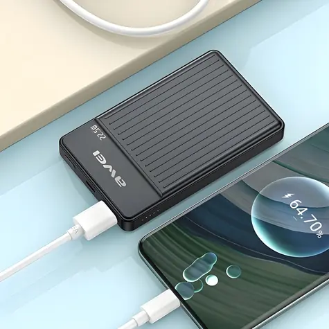 AWEI P33K černá / Powerbanka / MagSafe / 10 000 mAh / 22,5 W