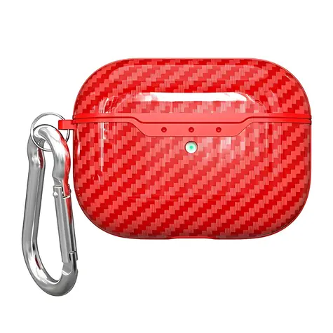 Beline AirPods Carbon Cover červená / Pouzdro pro sluchátka / AirPods Pro 2
