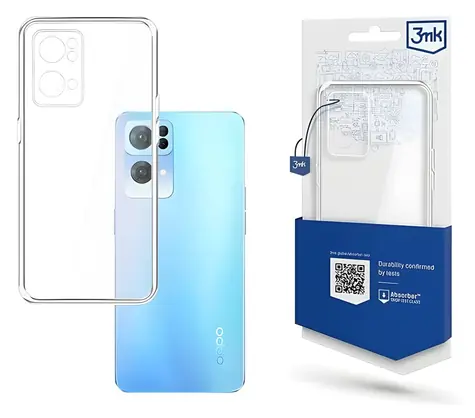 3mk Clear Case čirá / Zadní kryt / Oppo Reno 7 Pro 5G / Absorber125 / 9H povrch / Bezdrátové nabíjení