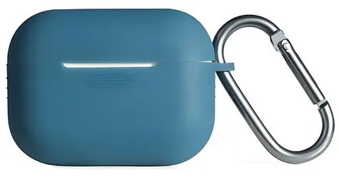 Beline Silicone Cover modrá / Pouzdro pro Apple AirPods Pro / silikonové / s karabinou