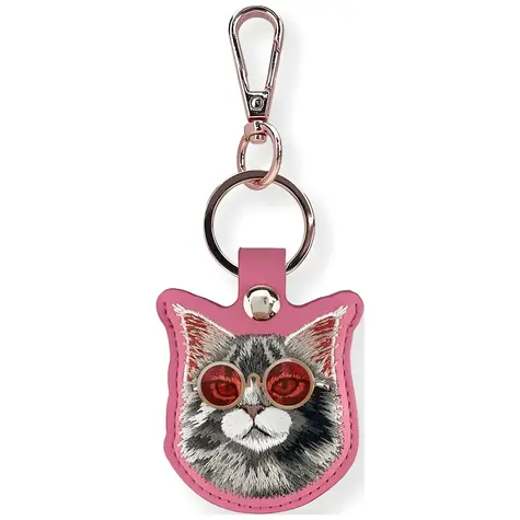 Nimmy Glasses Cool and Cute Cat růžová / Pouzdro pro lokalizátor / Design kočičí brýle