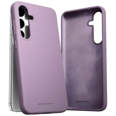 Mercury Silicone pouzdro Samsung Galaxy S24+ (S926) fialové / Pouzdro / silikon, mikrovlákno / bezdrátové nabíjení