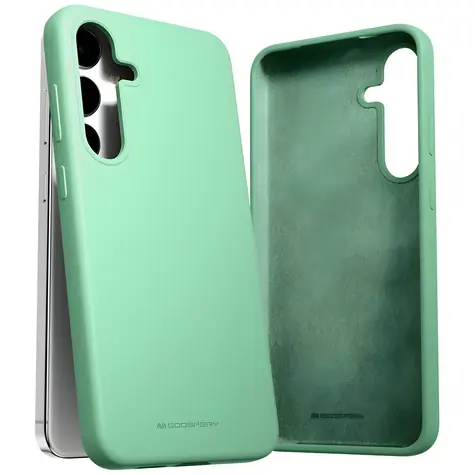 Mercury Silicone pouzdro Samsung Galaxy S24+ (S926) zelené / Pouzdro / silikon, mikrovlákno / bezdrátové nabíjení