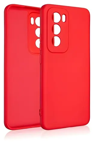 Beline Silicone Case pro Oppo Reno 12 5G červená / Pouzdro / Silikonové / Textilní podšívka