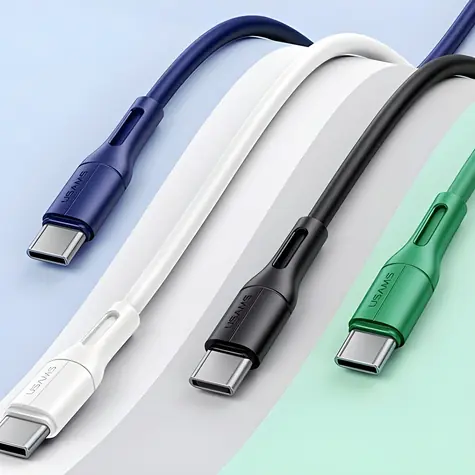 USAMS U68 (US-SJ501) modrá / Nabíjecí a datový kabel / USB-C / 2A / 1 m