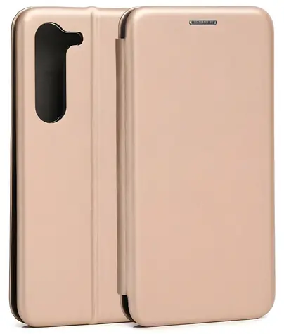 Beline Book Magnetic pouzdro pro Samsung Galaxy S23+ zlatá / Pouzdro / Flipové / Stojánek / Kapsa na kartu