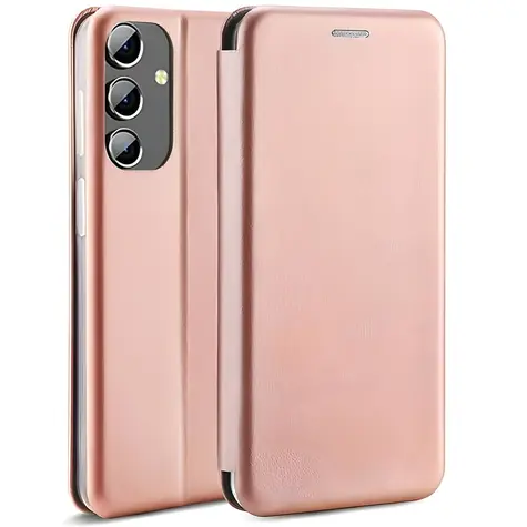 Beline Book Magnetic Samsung Galaxy A04s růžovozlatá / Pouzdro / Flip / Magnetické zavírání