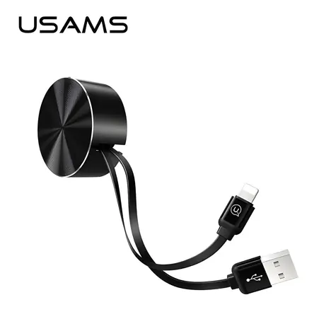 USAMS SJ150 Storage U-Bin černá / Datový kabel / Lightning / 1 m / 2A
